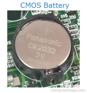 Definition of CMOS battery .